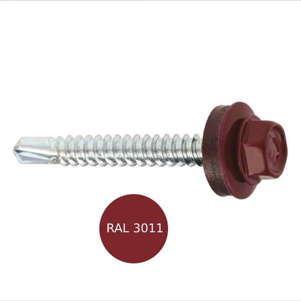 სახურავის ჭანჭიკი WF-48025- RAL 3011 (250ც — სარემონტო აქსესუარები
